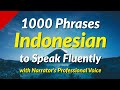 1000 Indonesian conversation phrases to speak fluently - with Narrator's Professional Voice