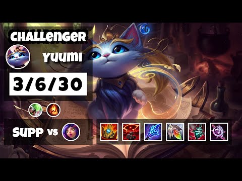 Yuumi 11.17 Gameplay Challenger Replay S11 Support (3/6/30) - TURKISH