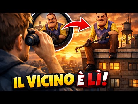 I FOUND PETERSON IN THE CITY! Look what he's doing... 👁️ #helloneighbor