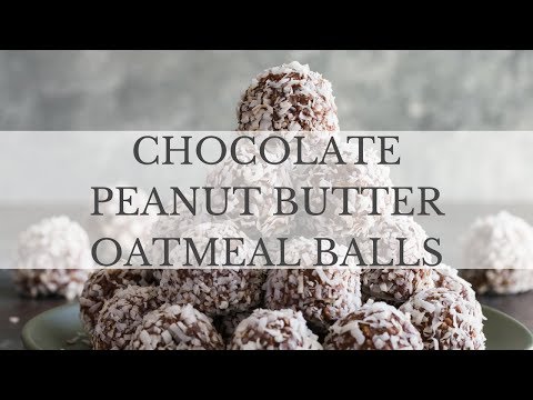 Chocolate Peanut Butter Oatmeal Balls Recipe