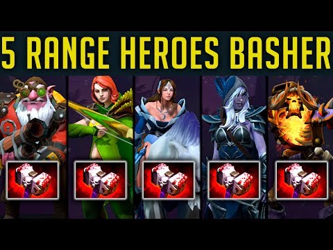 5 RANGE HEROES BASHER I DOTA 2