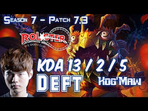 KT Deft KOG'MAW vs JHIN ADC - Patch 7.3 KOREA Ranked