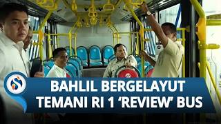 Momen Bahlil Bergelayut Jajal Bus Listrik di Magelang di Depan Prabowo: Bagus Ada Warna Kuningnya