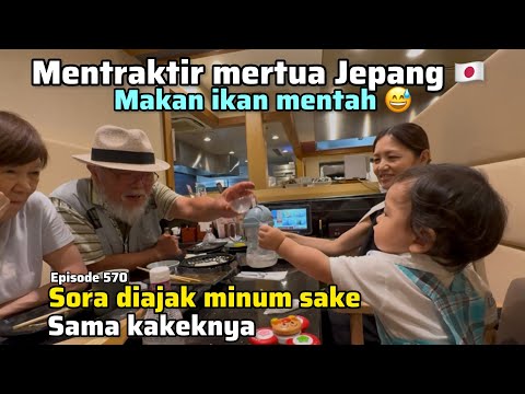 MAKAN MALAM SUSHI DENGAN MERTUA JEPANG