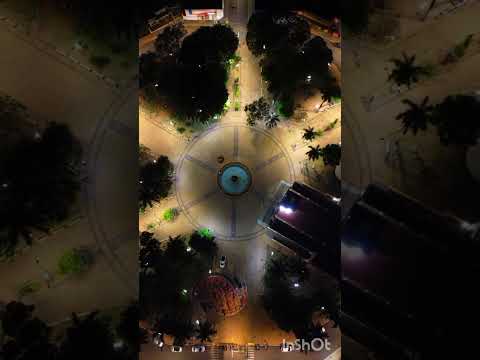 praça central Monte azul paulista sp vôo noturno DJI mini 3