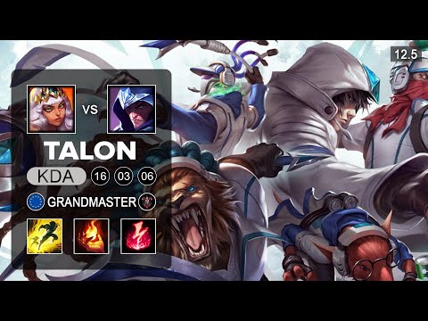 Talon Mid vs Qiyana - EUW Challenger - Season 12 Patch 12.5