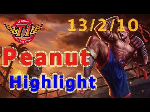 Highlight SKT T1 Peanut Leesin Jungle vs Kha'Zix Patch 7.2