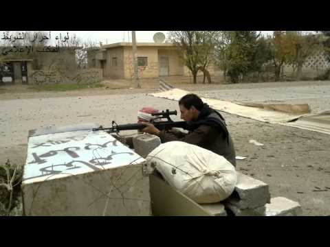 استهداف قوات النظام قرب حاجز المسمكة في بلدة المريعية بالقناص من قبل لواء أحرار الشويط