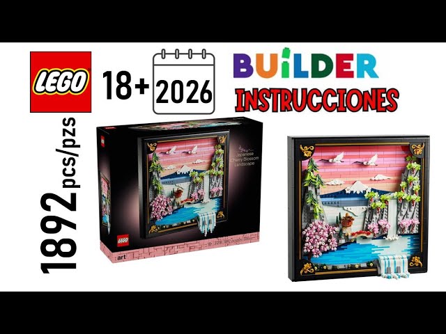 Vídeo relacionado con LEGO Art Paisaje Japonés con Cerezos en Flor - Kit de Construcción para Adultos - Maqueta 3D con Marco con Profundidad - Monte Fuji, Árbol Sakura y Cascada - Regalo para Mujeres y Hombres 31218