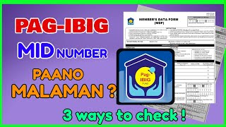 Paano Malaman ang Pag-IBIG MID Number | How to Know Pagibig MID