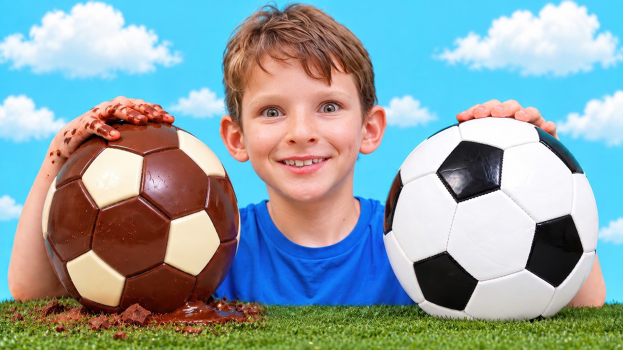Real or Chocolate? Dad and Kids Try to Tell the Difference!