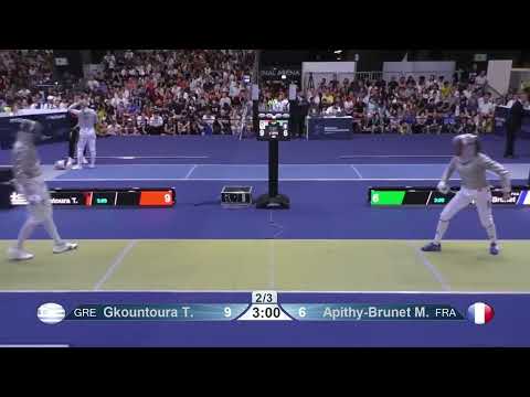 World Championships 2023 SWS - L8 - Theodora Gkountoura GRE v Manon Apithy-Brunet FRA