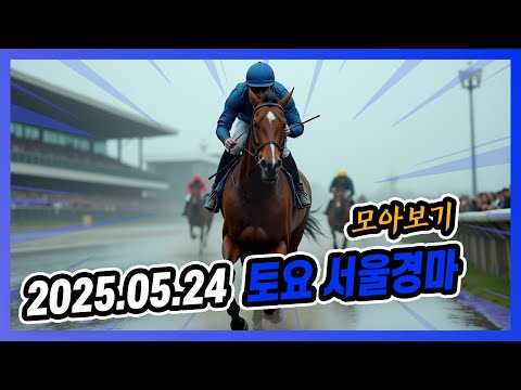 2025년 5월 24일 토요 서울경마 전체경주 모아보기
