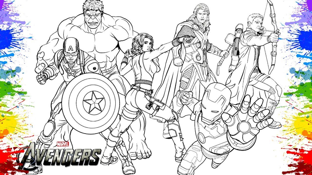 DESENHO de Super Heróis da Marvel Avengers Comics Quadrinhos Iron Man Captain America Thor Hulk Art