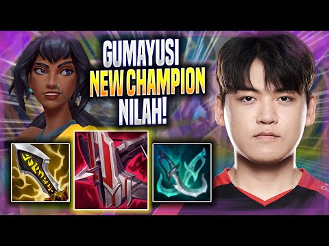 GUMAYUSI IS SO GOOD WITH NEW CHAMPION NILAH! - T1 Gumayusi Plays Nilah ADC vs Caitlyn! | Season 2022