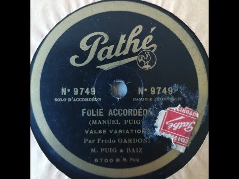 Fredo Gardoni  " Folie accordéon "  1928