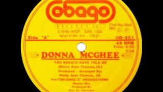 Donna McGhee - You should have told me 1981