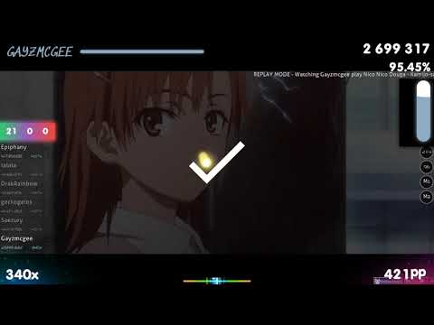 Gayzmcgee | Nico Nico Douga - Kamijo-san & Biribiri at [Insane] 1st +DT FC 96.25% {#22 450pp} - osu!