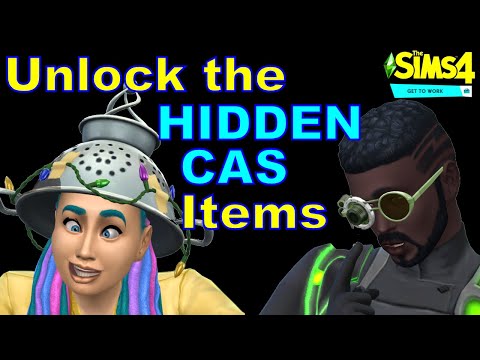 Part of a video titled How to Unlock the Hidden Create a Sim Items - YouTube