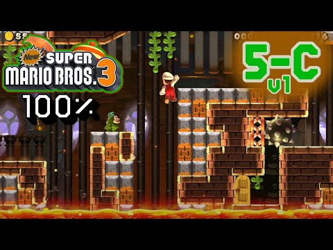 (Super Mario Maker 2) New Super Mario Bros. 3: World 5 - Castle | Overgrown Ruins (V1)