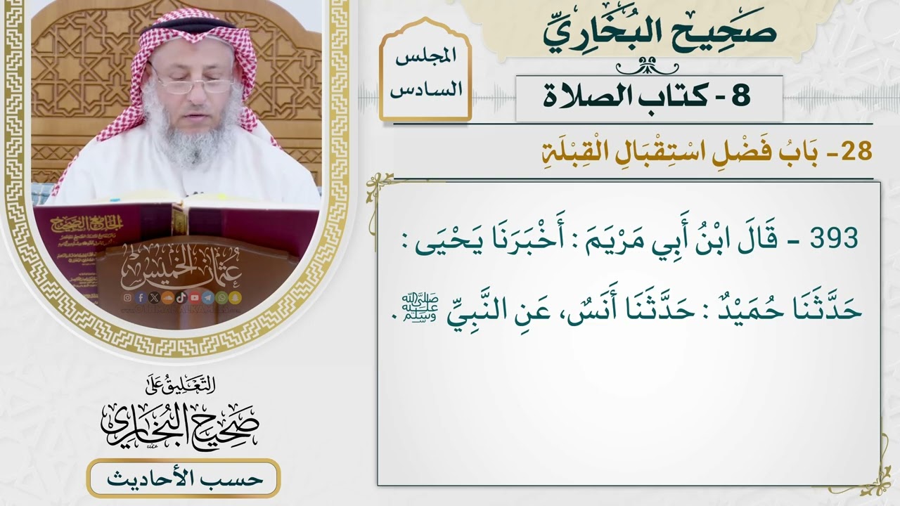 [393] سئل أنس بن مالك: يا أبا حمزة ما يحرم دم العبد وماله؟ [كتاب الصلاة - باب فضل ا