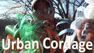 Urban Survival Cordage -Bottles Cans Bags Cones and More-