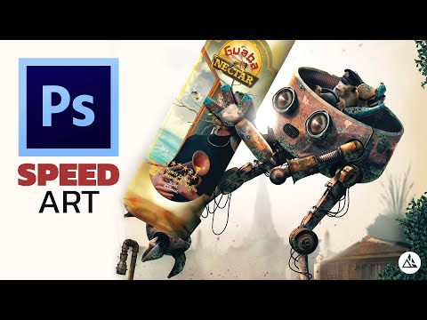 Post Apocalyptic Robot - Photo Manipulation | Photoshop