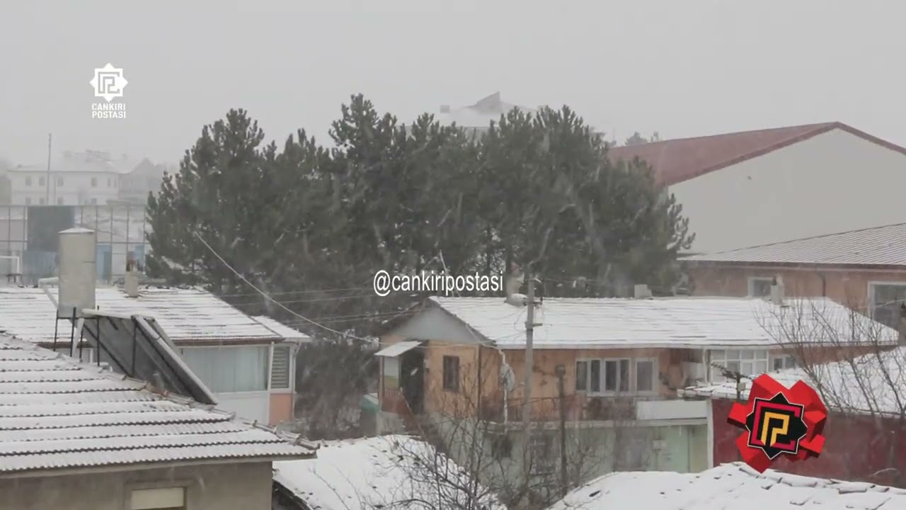 Çankırı’da yüksek kesimlerde kar yağışı etkisini artırdı