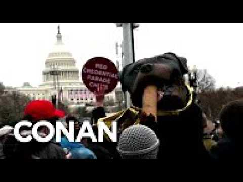 Triumph Attends Trump’s Inauguration - CONAN on TBS