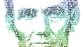 Photoshop: Make a PORTRAIT made only of TEXT!