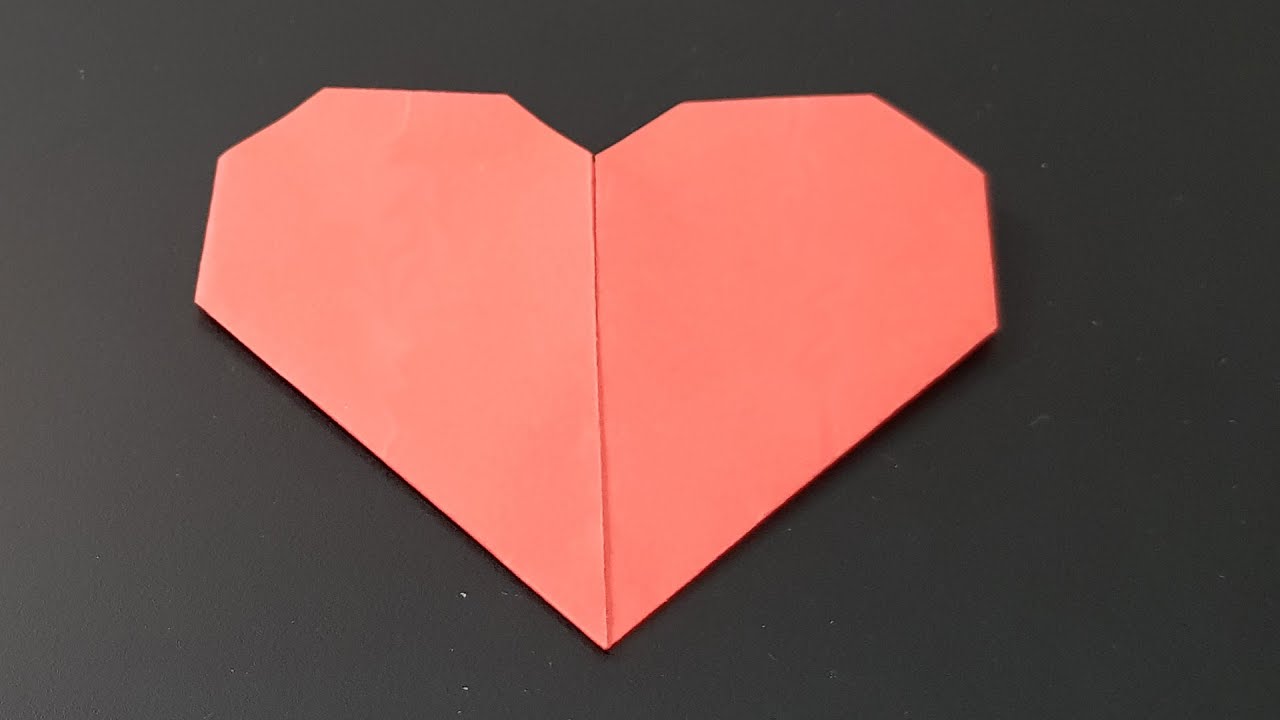 A Simple Origami Paper Heart