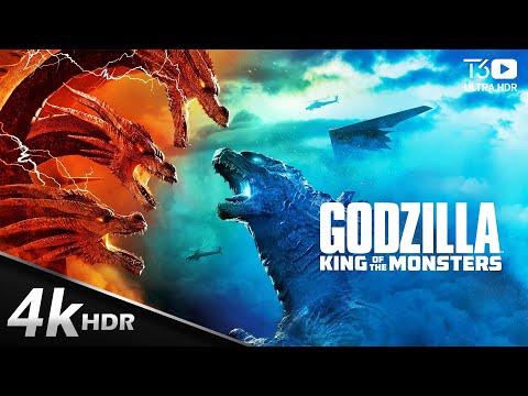 Godzilla vs Ghidorah: King of the Monsters 2025 | 4K HDR - Every MONSTER Battle Scenes [Sci-Fi Film]