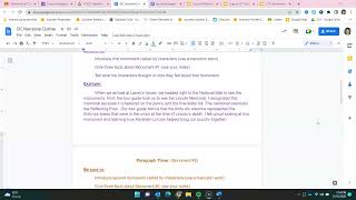 DC Narrative Rough Drafts