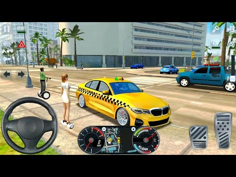 BMW X7 Taxi Driving inLos Angeles–Taxi Sim 2020–Andorid Gameplay