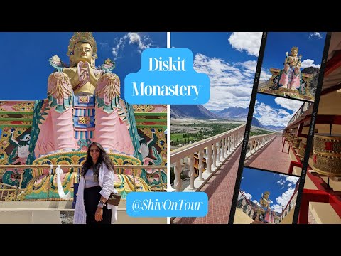 VIAGEM DE ESTRADA ao Mosteiro de Diskit: Descobrindo o Buda de 106 pés de altura, pregou 10.315 pés no céu!