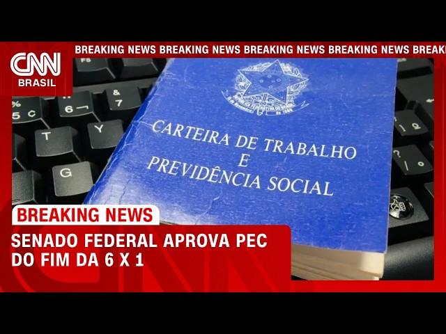 Senado Federal aprova PEC do fim da escala 6x1 em 2 turnos | CNN PRIME TIME
