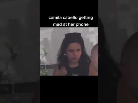 Camila Cabello Getting Mad At Her Phone tiktok gomez cabello