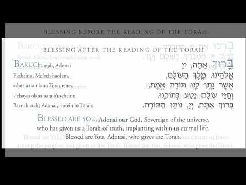 Blessings Before and After the Reading of Torah