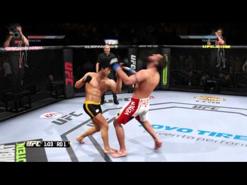EA UFC Online - Bruce Lee VS. Matt Brown HD - SWEET KO FINISH !!