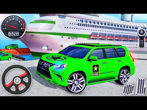 US Army Cruise Ship Transport Jeep - Prado 4x4 SUV Drive Simulator - Android GamePlay