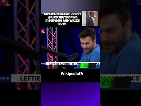 Wikipedia Founder Explodes Over Title Dispute, Abruptly Leaves Interview!! #fyp #shorts #short #new