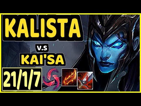MATSUKAZE (KALISTA) vs KAI'SA - PENTAKILL 21/1/7 KDA BOTTOM ADC GAMEPLAY - BR Ranked MASTER