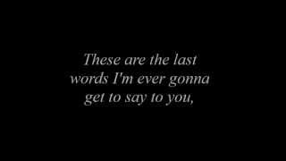 Thousand Foot Krutch: Last words - Lyric Video