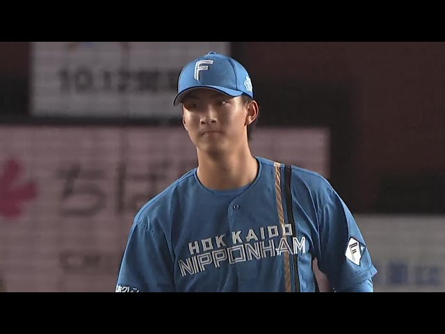 【2回裏】ファイターズ・達孝太 2年ぶりの1軍登板でプロ初奪三振を奪う!!  2024年10月3日 千葉ロッテマリーンズ 対 北海道日本ハムファイターズ