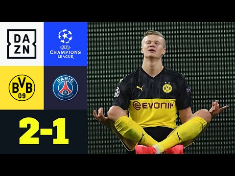 Haaland vergoldet Königsklassen-Debüt für BVB: Dortmund - PSG 2:1 | UEFA Champions League | DAZN