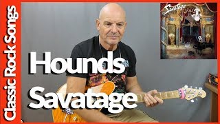 Hounds By Savatage - Guitar Lesson Tutorial