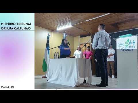 Jura Tribunal de Cuentas - Municipio de Campo Grande - Río Negro -
