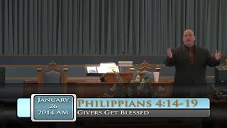 preview picture of video 'FBC Putney - Givers Get Blessed - Philippians 4:14-19 - 1/26/2014 AM'