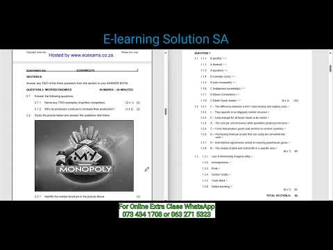 Grade 11 Economics Term 4 | Final Exam Paper 2 of 2025