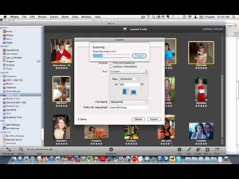 Learn iPhoto 11 - How to resize pictures in iPhoto (you must export them)